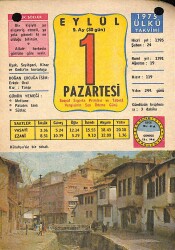 1 Eylül 1975 Takvim Yaprağı - Doğum Günü Hediyesi EFM(N)10398 - 2