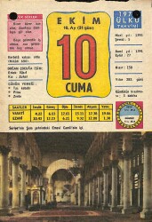 10 Ekim 1975 Takvim Yaprağı - Doğum Günü Hediyesi EFM(N)10347 - 3