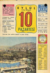 10 Eylül 1979 Takvim Yaprağı - Doğum Günü Hediyesi EFM(N)10054 - 4