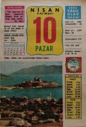 10 Nisan 1983 Takvim Yaprağı - Doğum Günü Hediyesi EFM(N)8452 - 2