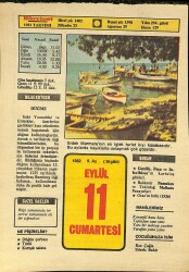 11 Eylül 1982 Takvim Yaprağı - Doğum Günü Hediyesi EFM(N)9917 - 1