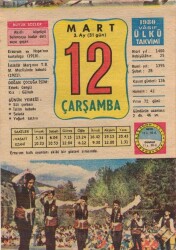 12 Mart 1980 Takvim Yaprağı EFM(N)6137 - 1