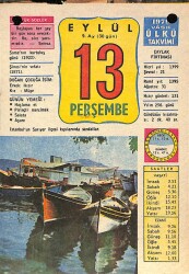 13 Eylül 1979 Takvim Yaprağı - Doğum Günü Hediyesi EFM(N)10169 - 4