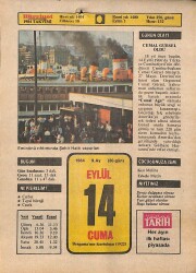 14 Eylül 1984 Takvim Yaprağı - Doğum Günü Hediyesi EFM(N)9793 - 1