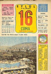 16 Eylül 1983 Takvim Yaprağı - Doğum Günü Hediyesi EFM(N)10036 - 4