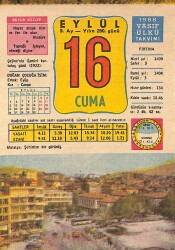 16 Eylül 1988 Takvim Yaprağı - Doğum Günü Hediyesi EFM(N)10018 - 4