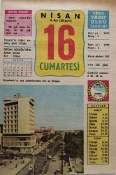 16 Nisan 1983 Takvim Yaprağı - Doğum Günü Hediyesi EFM(N)8458 - 2