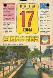 17 Ekim 1975 Takvim Yaprağı - Doğum Günü Hediyesi EFM(N)10354 - 4