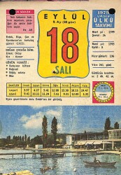 18 Eylül 1979 Takvim Yaprağı - Doğum Günü Hediyesi EFM(N)10154 - 4