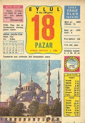 18 Eylül 1983 Takvim Yaprağı - Doğum Günü Hediyesi EFM(N)10038 - 4