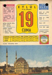 19 Eylül 1975 Takvim Yaprağı - Doğum Günü Hediyesi EFM(N)10415 - 4