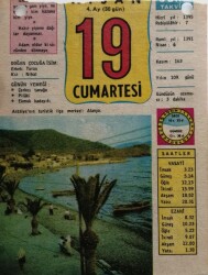 19 Nisan 1975 Takvim Yaprağı - Doğum Günü Hediyesi EFM(N)8298 - 1