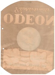 1940lar Odeon Plaklarında Müzeyyen Senar Işıl Reklam Broşür EFM1001 - 2