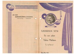 1940lar Sahibinin Sesi En Son Çıkan Plakların Listesi Reklam Broşür EFM1005 - 3