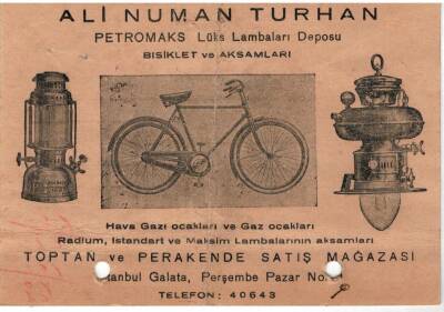 1945 Ali Numan Turhan Petromaks Lüks Lambaları Deposu EFM974 - 3