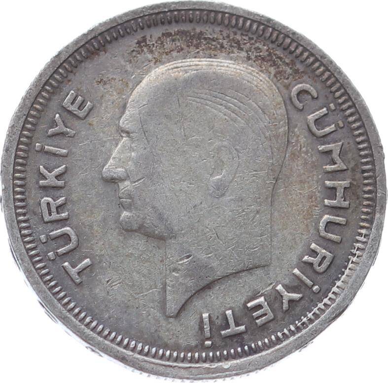 1937 Yılı 25 Kuruş ÇÇT+ TCM2990 - 2