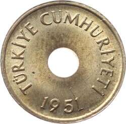 1951 Yılı 1 Kuruş ÇİL TCM2252 - 2