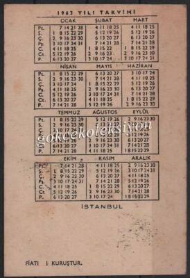 1963 Gönül Döşeme Mobilya Takvimli Kartvizit EFM290 - 6