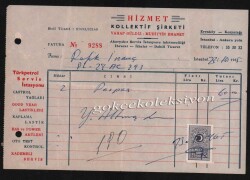 1965 İstanbul Türk Petrol Servis İstasyon Faturası EFM213 - 3