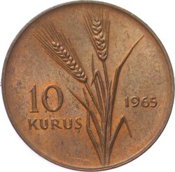 1965 Yılı 10 Kuruş Çil TCM3032 - 1