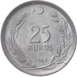 1968 Yılı 25 Kuruş Çil TCM3076 - 1