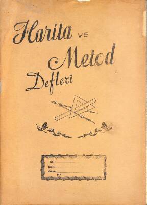 1970 - 1980ler Harita Metod Çizgisiz Defter NDR83811 - 1