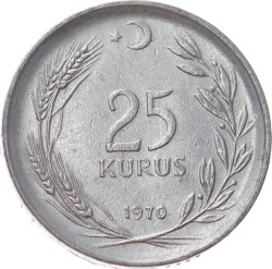 1970 Yılı 25 Kuruş Çil TCM3080 - 1