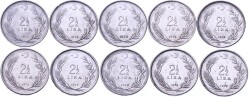 1971727374757677787980 Yılları 2½ Lira ÇÇT TCM2922 - 1