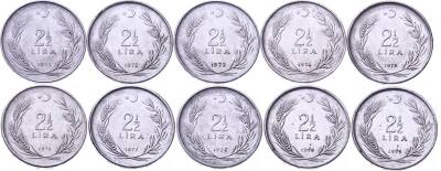 1971727374757677787980 Yılları 2½ Lira ÇÇT TCM2922 - 1