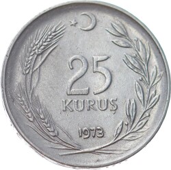 1973 Yılı 25 Kuruş Çil TCM3078 - 1