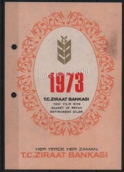 1973 Yılı Ziraat Bankası Takvim Yaprağı EFM638 - 1