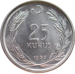 1977 Yılı 25 Kuruş Çil TCM3044 - 1