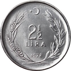 1978 yılı 2½ Lira ÇİL (Düz) TCM2440 - 1