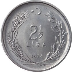 1978 Yılı 2½ Lira (Düz) ÇİL TCM571 - 1