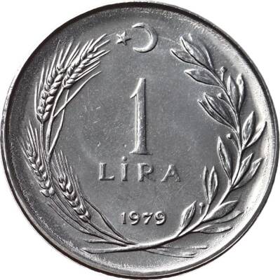 1979 Yılı 1 Lira ÇİL (Ters) TCM2430 - 1