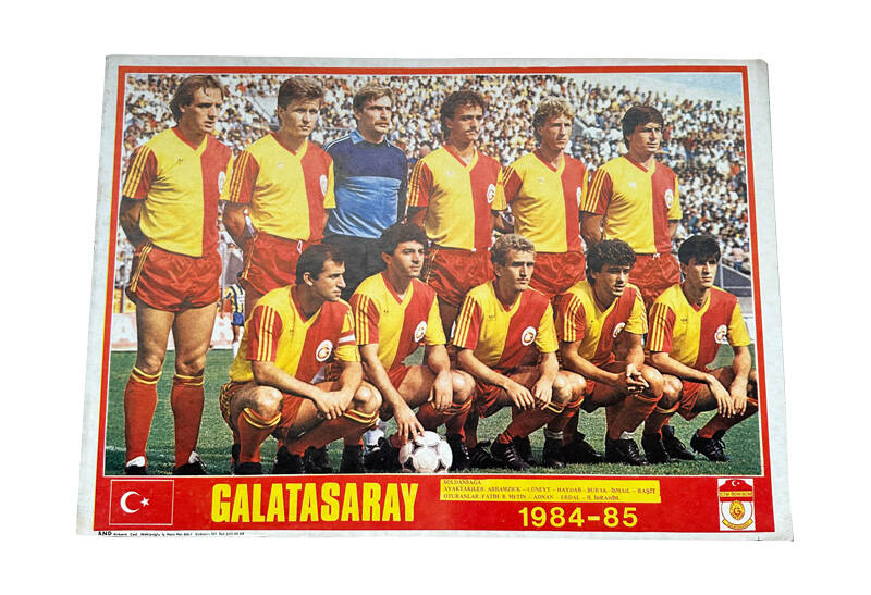 1984-85 Sezonu Galatasaray Oyuncu Kadrosu Kartpostal (Büyük Boy) KRT21936 - 1