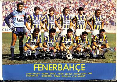 1985-86 Fenerbahçe Takım Kadrosu (Ortaboy) Kartpostal KRT19809 - 1