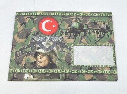 1990lar Komando Mektubu - İçerisi Kartpostallı AOB3385 - 1