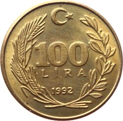 1992 Yılı 100 Lira ÇİL TCM2393 - 1