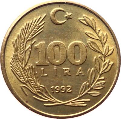 1992 Yılı 100 Lira ÇİL TCM2393 - 1