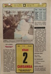 2 Nisan 1980 Takvim Yaprağı - Doğum Günü Hediyesi EFM(N)8386 - 2