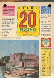 20 Eylül 1979 Takvim Yaprağı - Doğum Günü Hediyesi EFM(N)10177 - 4