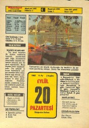 20 Eylül 1982 Takvim Yaprağı - Doğum Günü Hediyesi EFM(N)9926 - 1