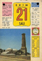 21 Ekim 1975 Takvim Yaprağı - Doğum Günü Hediyesi EFM(N)10357 - 3