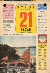 21 Eylül 1975 Takvim Yaprağı - Doğum Günü Hediyesi EFM(N)10417 - 4