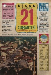 21 Nisan 1979 Takvim Yaprağı - Doğum Günü Hediyesi EFM(N)8471 - 2