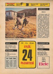 24 Eylül 1984 Takvim Yaprağı - Doğum Günü Hediyesi EFM(N)9803 - 1