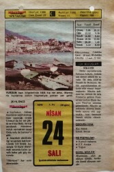 24 Nisan 1979 Takvim Yaprağı - Doğum Günü Hediyesi EFM(N)8529 - 2