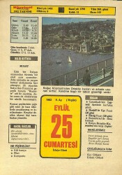 25 Eylül 1982 Takvim Yaprağı - Doğum Günü Hediyesi EFM(N)9931 - 1