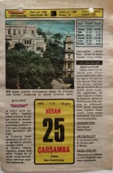 25 Nisan 1979 Takvim Yaprağı - Doğum Günü Hediyesi EFM(N)8530 - 2